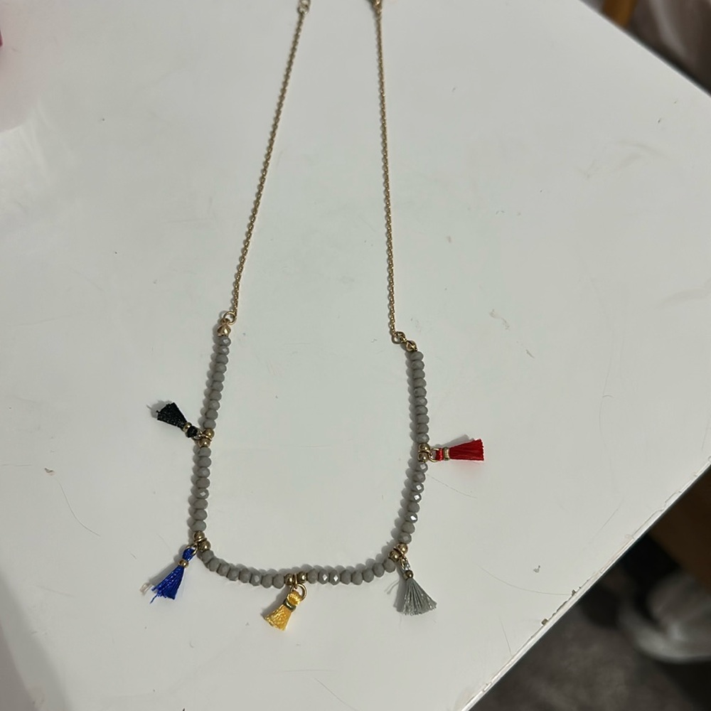 Fun fringe necklace